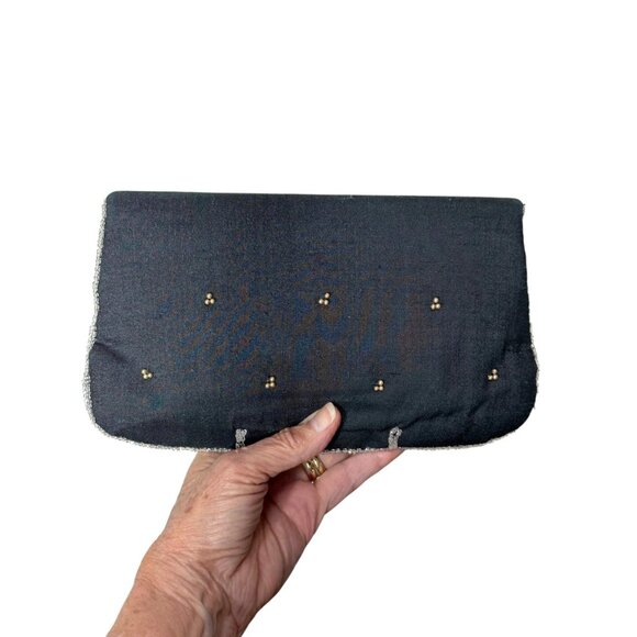 1950s beaded silk clutch purse by Magid for Bonwit Teller - Picture 4 of 6